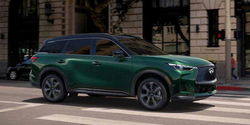 2026 Infiniti QX60 compact crossover SUV showcased for Spring Luxury SUV shopping in Lexington, KY.