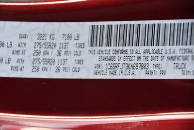 2019 RAM 1500 Laramie