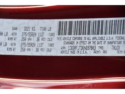 2019 RAM 1500 Laramie