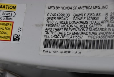 2020 Honda Accord LX