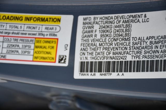 2022 Honda Accord Hybrid Touring