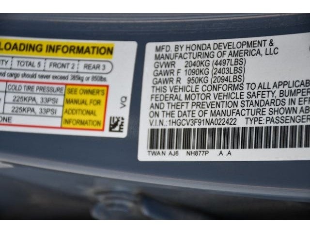 2022 Honda Accord Hybrid Touring