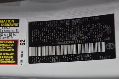 2025 Toyota Camry Base