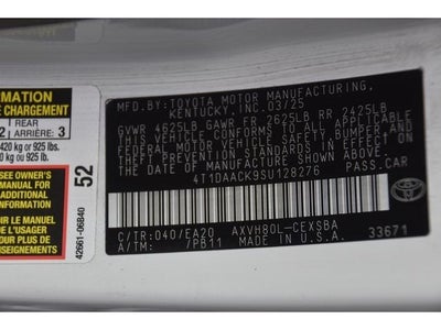 2025 Toyota Camry Base