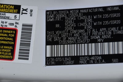 2020 Toyota Highlander Limited