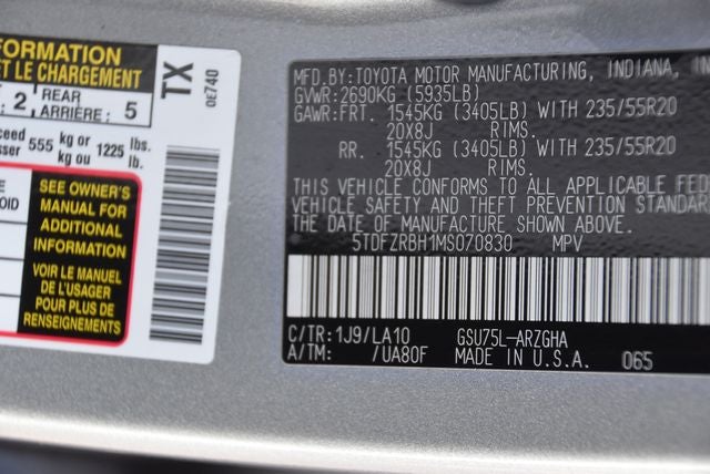 2021 Toyota Highlander Platinum