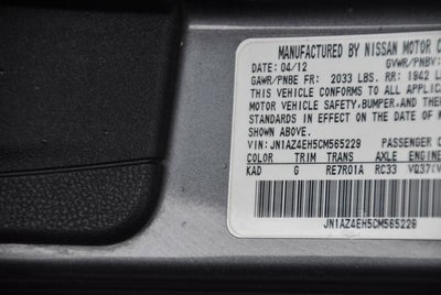 2012 Nissan 370Z Base