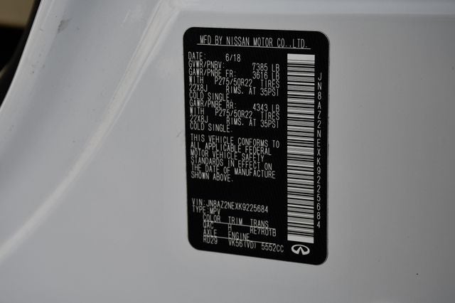 2019 INFINITI QX80 LUXE 4WD