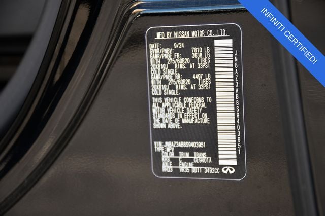2025 INFINITI QX80 Pure 4WD