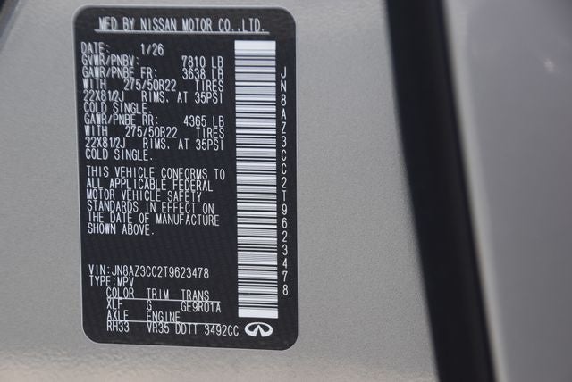 2026 INFINITI QX80 Autograph 4WD