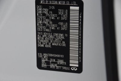 2025 INFINITI QX80 Sensory 4WD