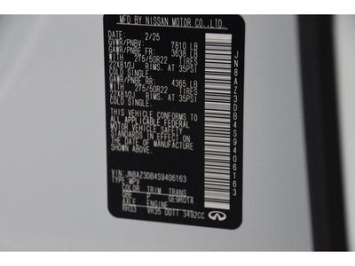 2025 INFINITI QX80 Sensory 4WD