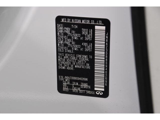 2025 INFINITI QX80 Sensory 4WD