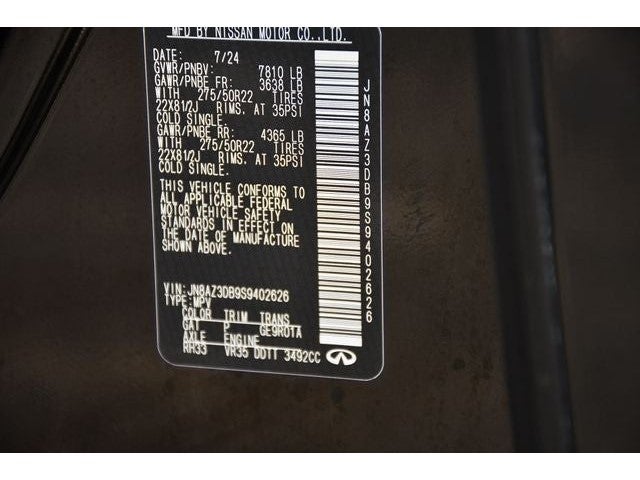 2025 INFINITI QX80 Sensory 4WD
