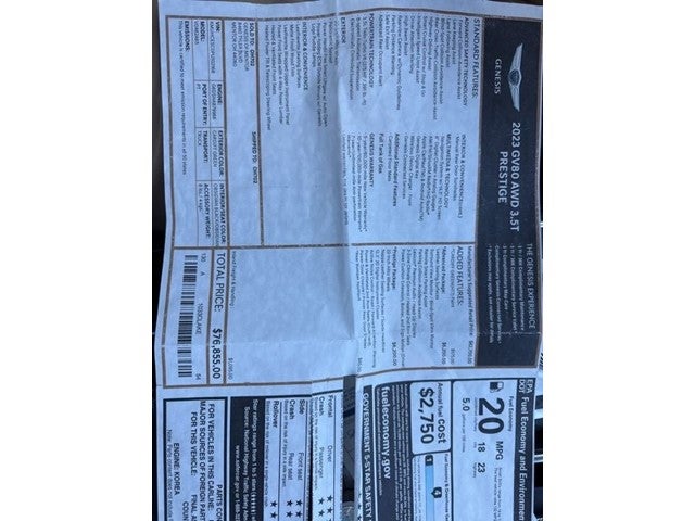 2023 Genesis GV80 3.5T