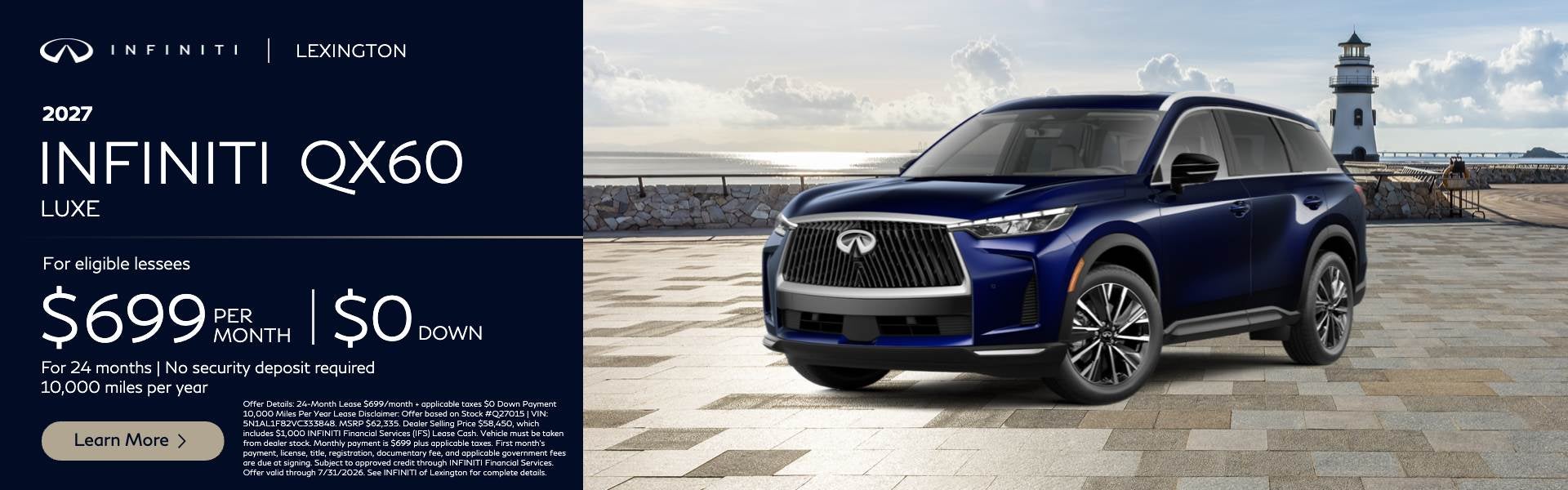 2027 QX60 Offer