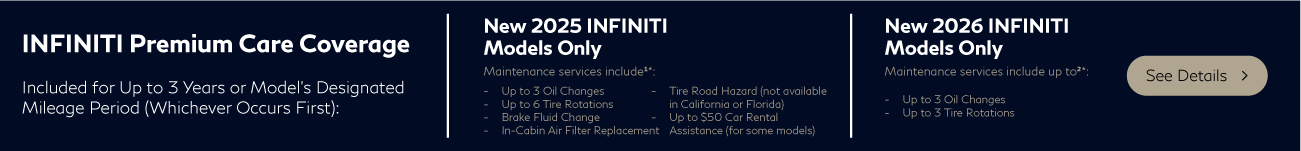 Infiniti Premium Care Coverage