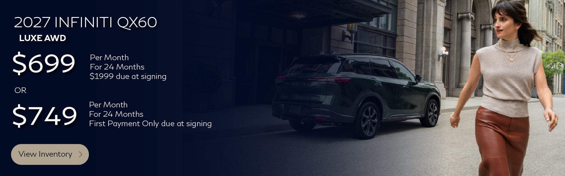 2027 INFINITI QX60 Luxe AWD Lease Offer